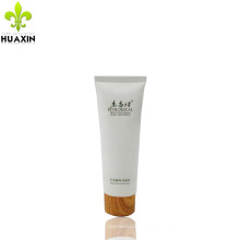 120ml facial cream plastic tube packaging with wooden cap